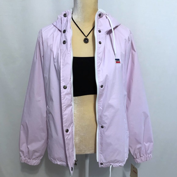 ❌SOLD❌ Levi’s NWT Light Lilac Windbreaker Jacket for Women XL - Picture 10 of 15
